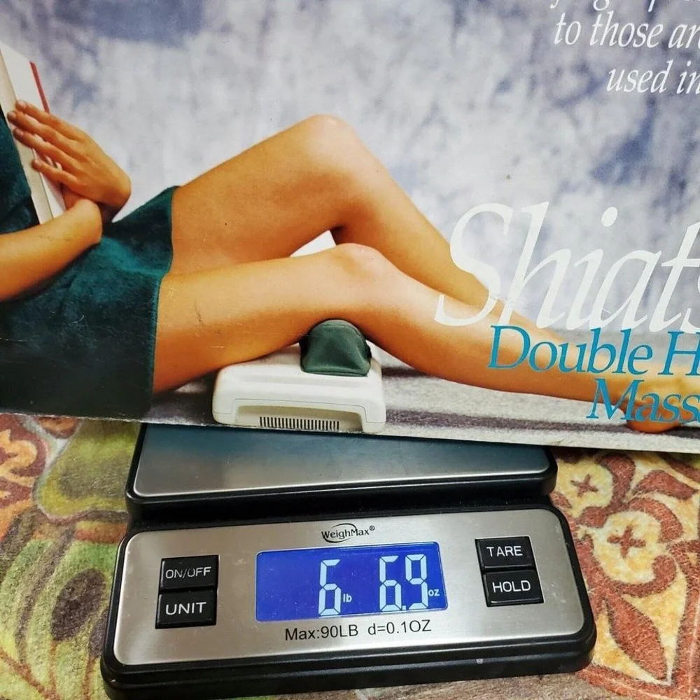 Shiatsu Deep-Kneading Massager Vtg Pain Relief-Box&Manual‎ Portable Gift